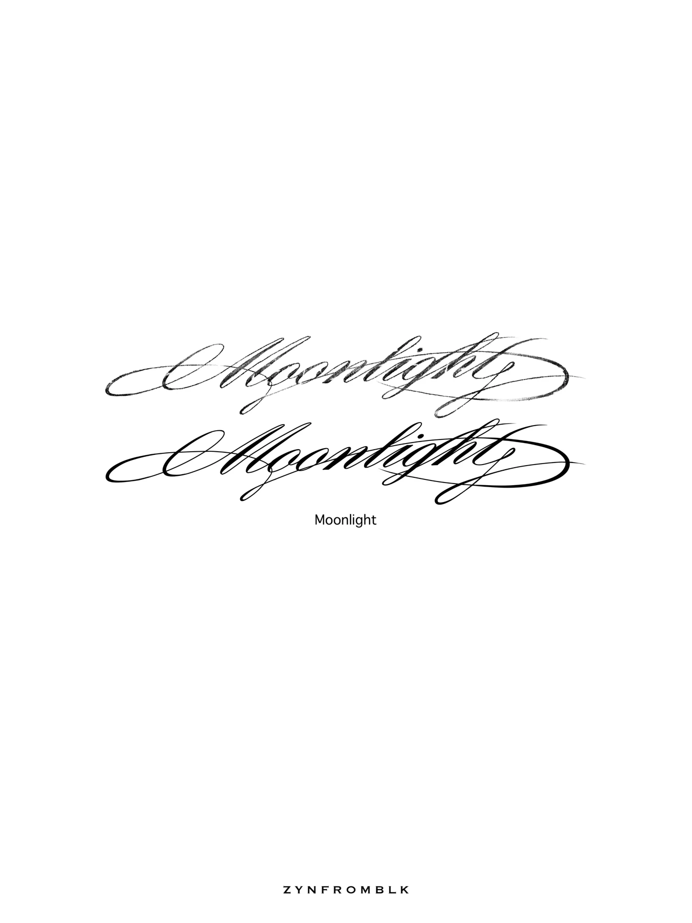 LETTERING / Moonlight