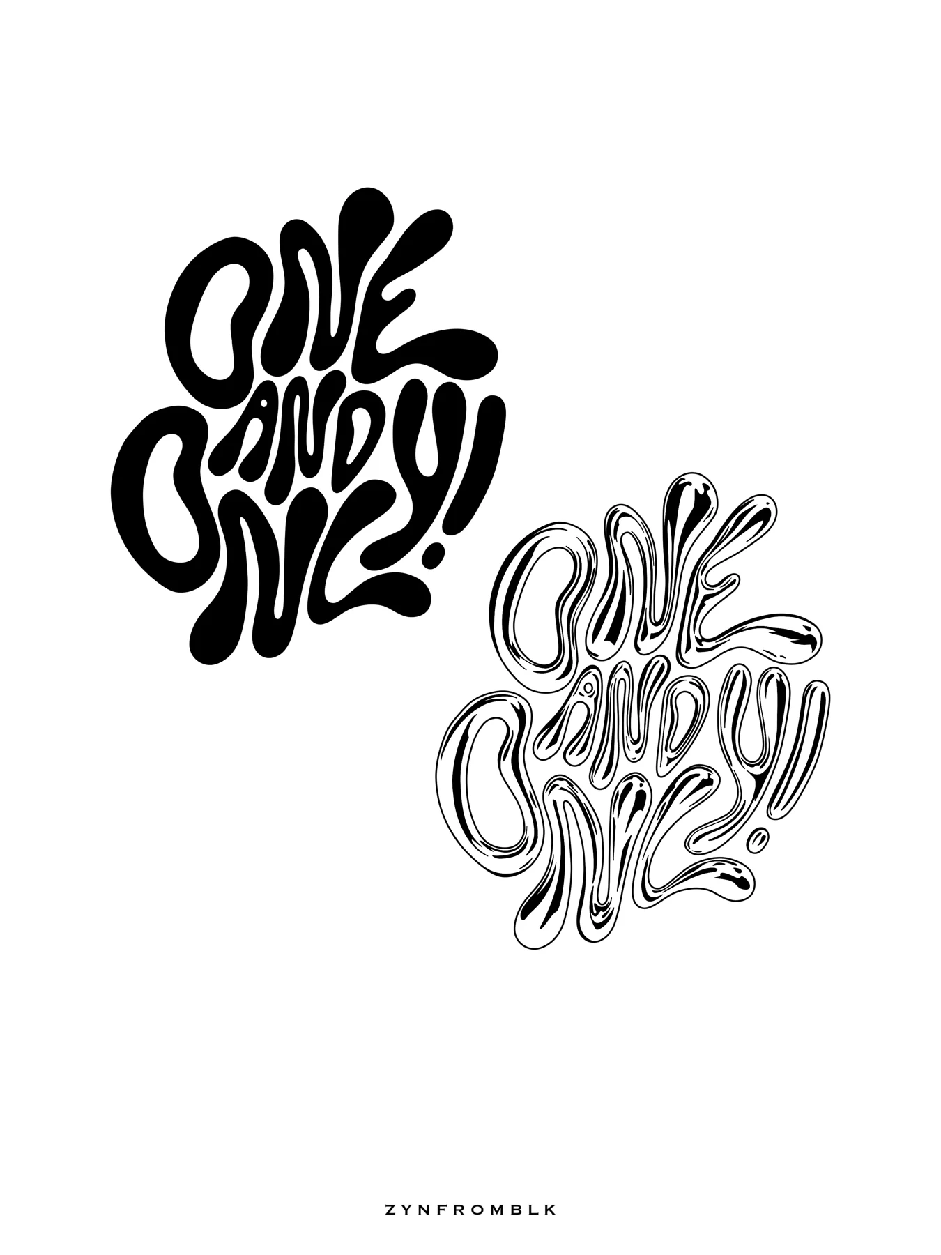 LETTERING / One and Only